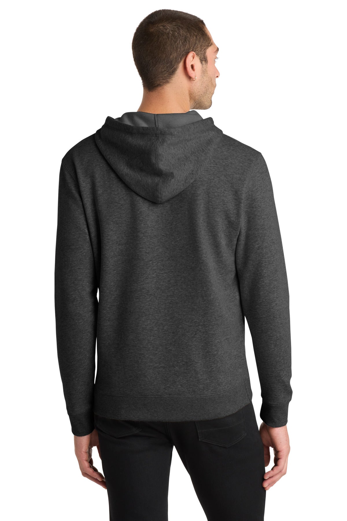 District Lightweight Fleece Hoodie. DM391 (Choose Your Design)