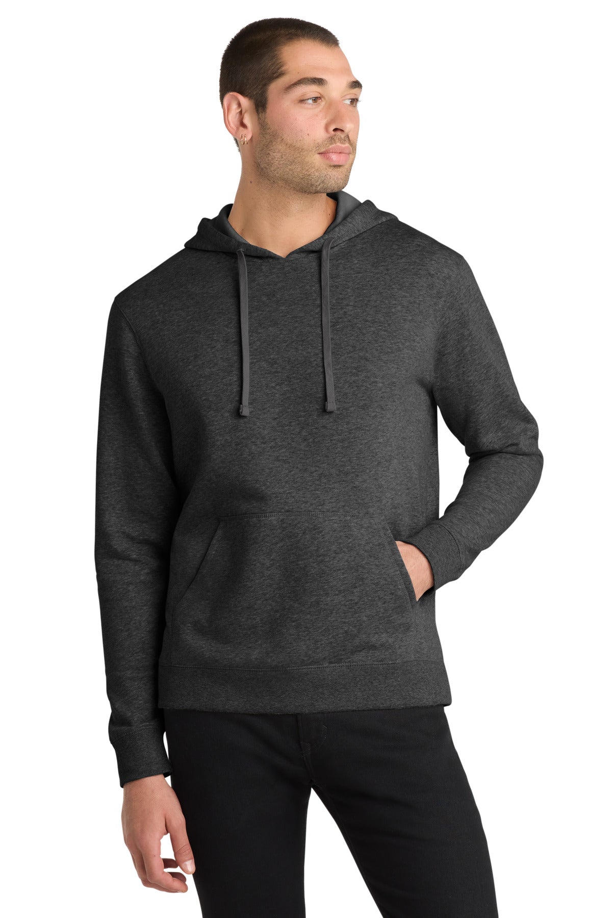 District Lightweight Fleece Hoodie. DM391 (Choose Your Design)