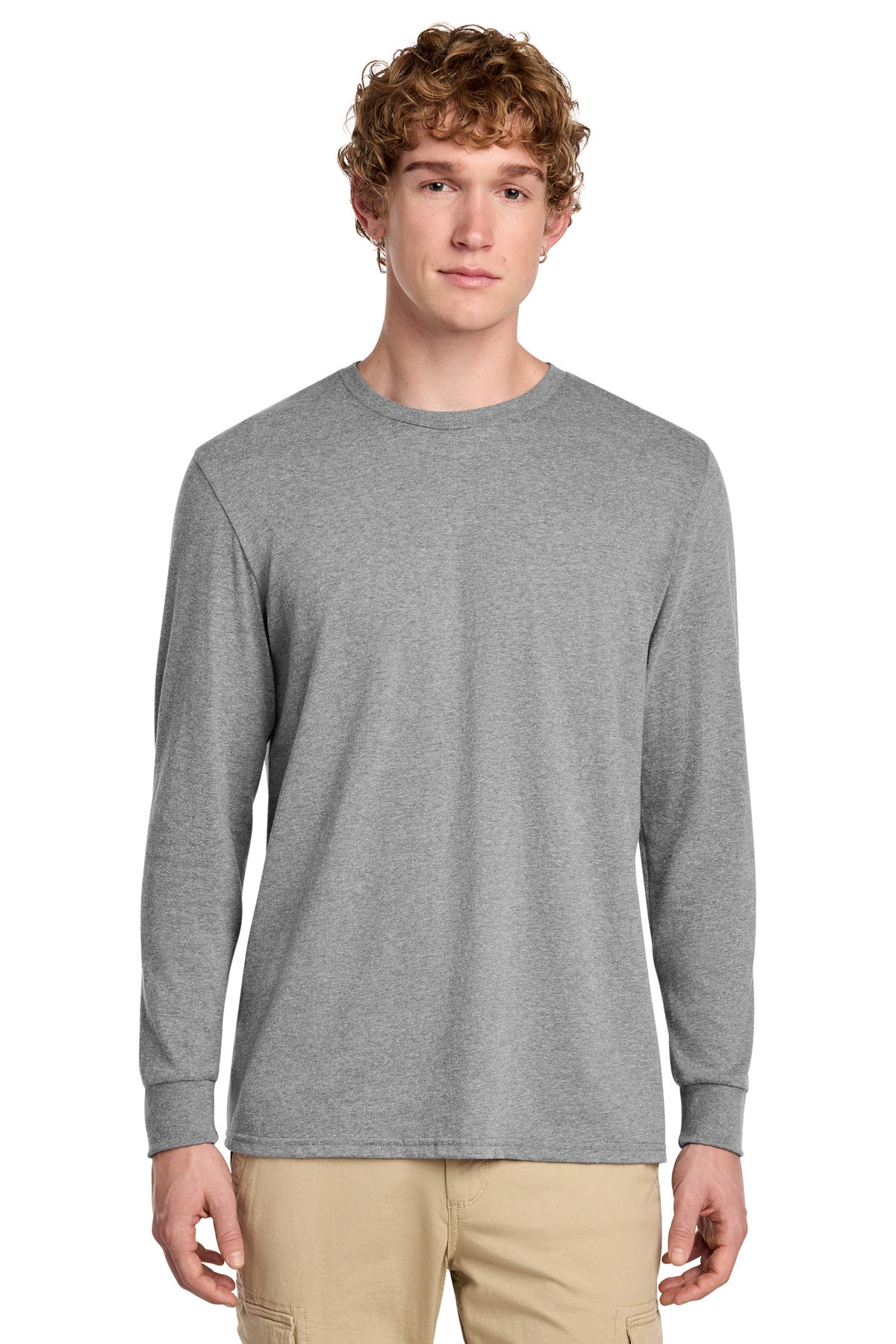 District Perfect Blend CVC Long Sleeve Tee. DT109 (Choose Your Design)