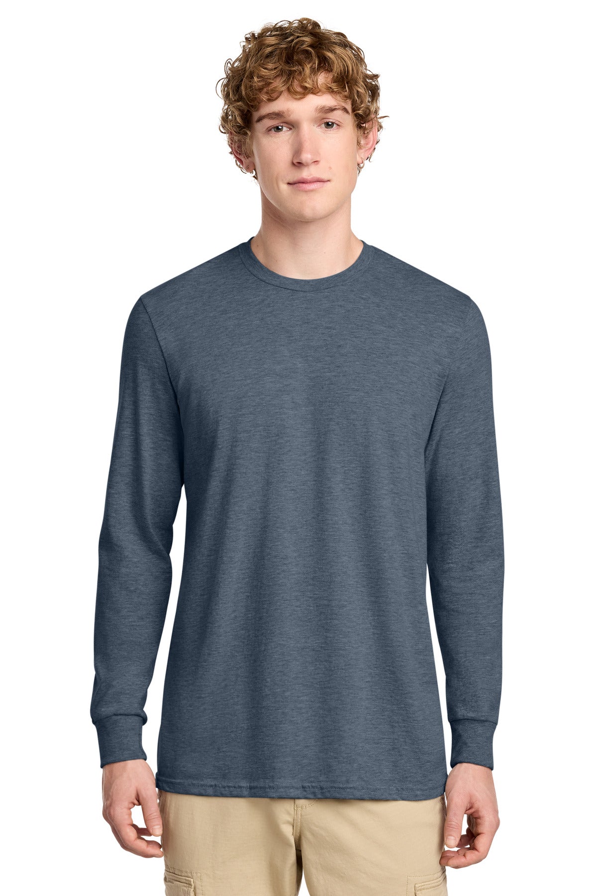 District Perfect Blend CVC Long Sleeve Tee. DT109 (Choose Your Design)