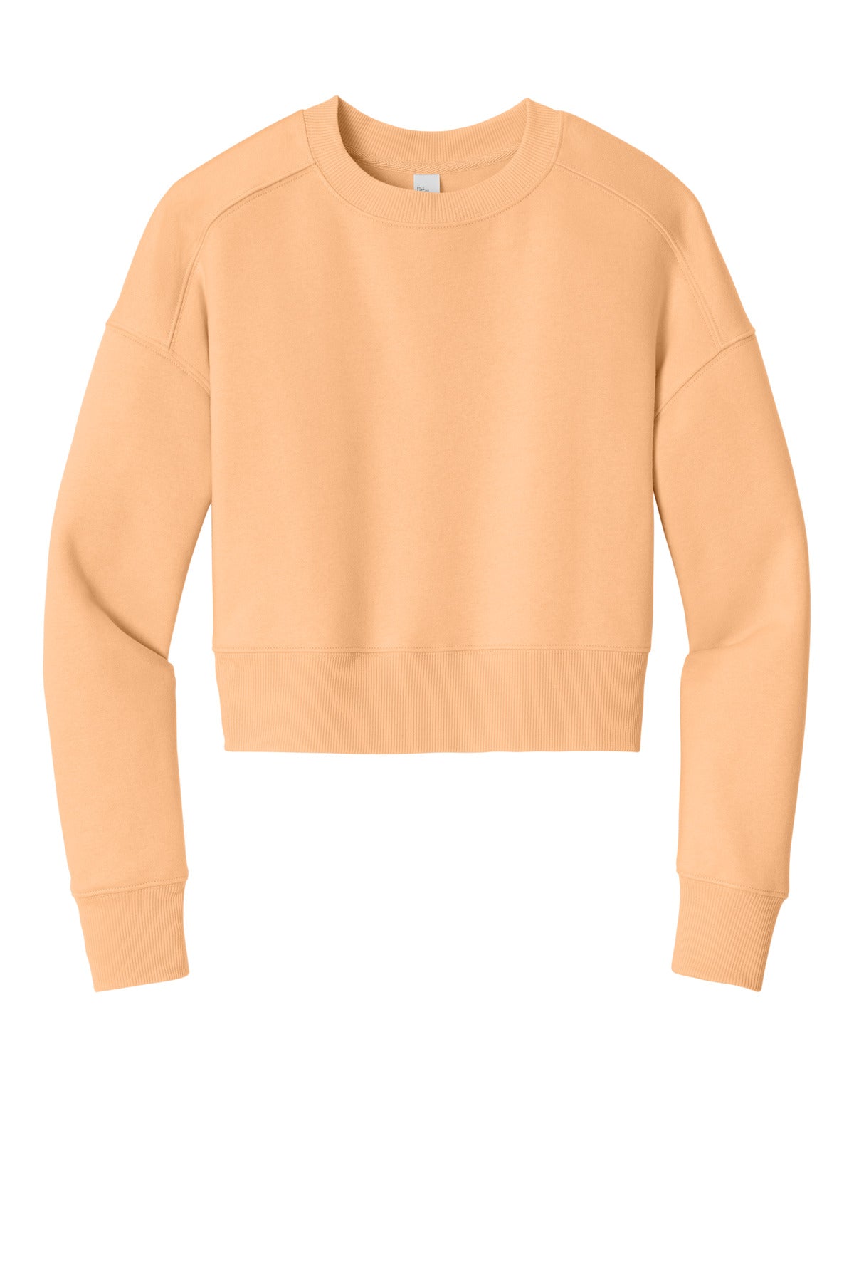 District Women's Perfect Weight Fleece Cropped Crew. DT1105 (Choose Your Design)