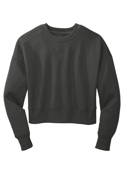 District Women's Perfect Weight Fleece Cropped Crew. DT1105 (Choose Your Design)