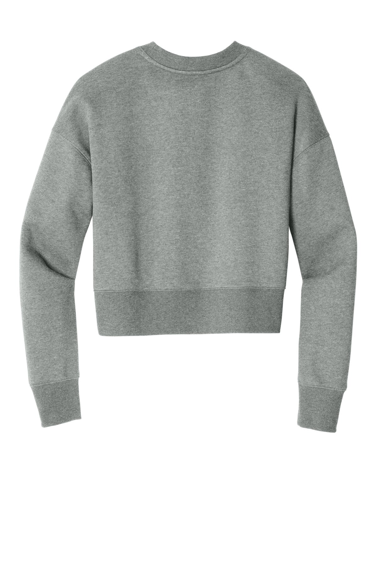 District Women's Perfect Weight Fleece Cropped Crew. DT1105 (Choose Your Design)