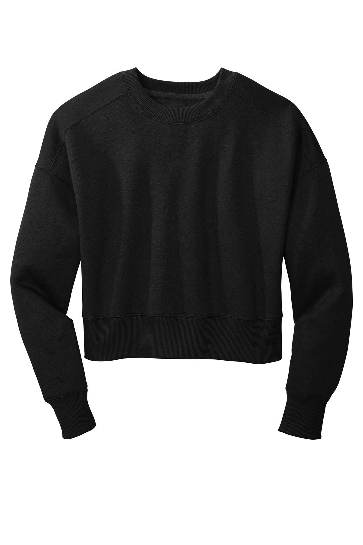 District Women's Perfect Weight Fleece Cropped Crew. DT1105 (Choose Your Design)