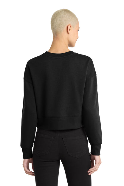 District Women's Perfect Weight Fleece Cropped Crew. DT1105 (Choose Your Design)