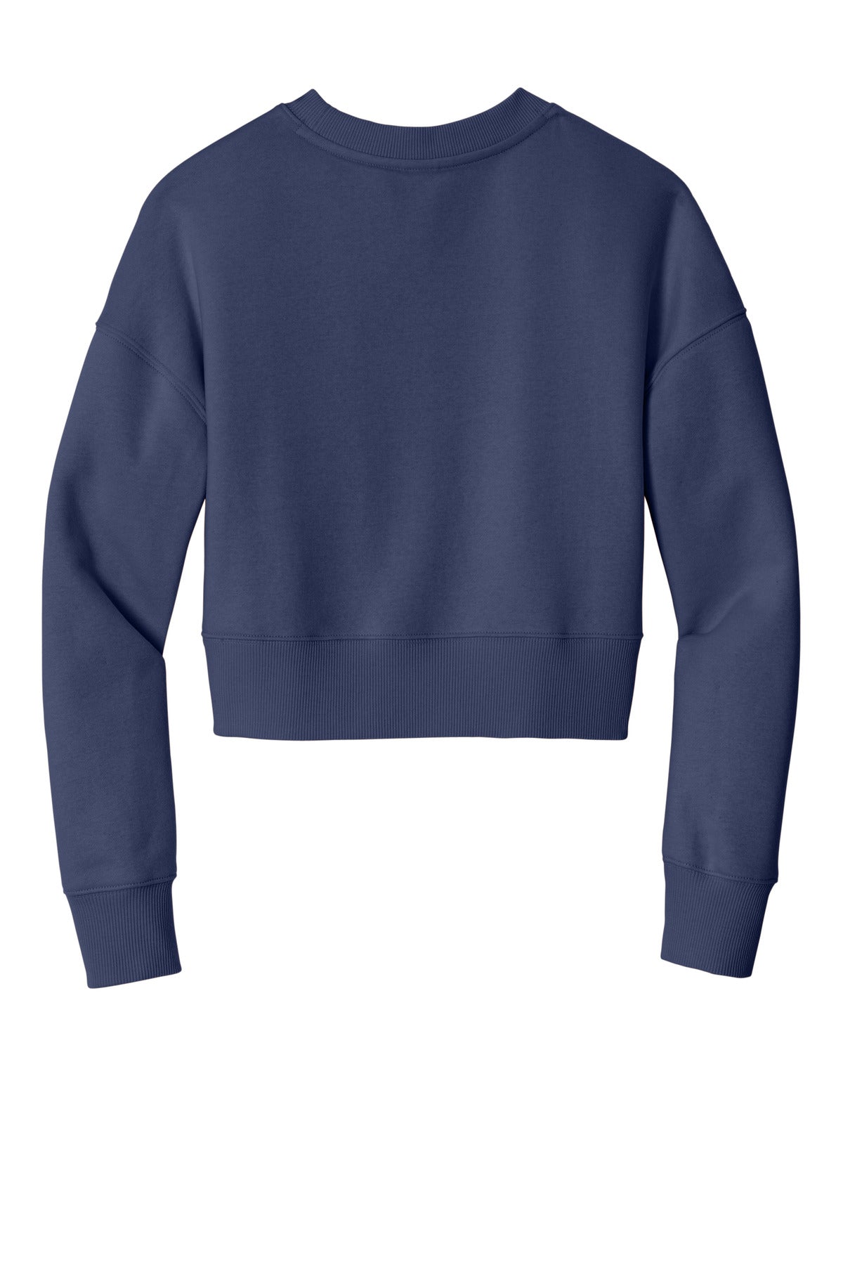 District Women's Perfect Weight Fleece Cropped Crew. DT1105 (Choose Your Design)