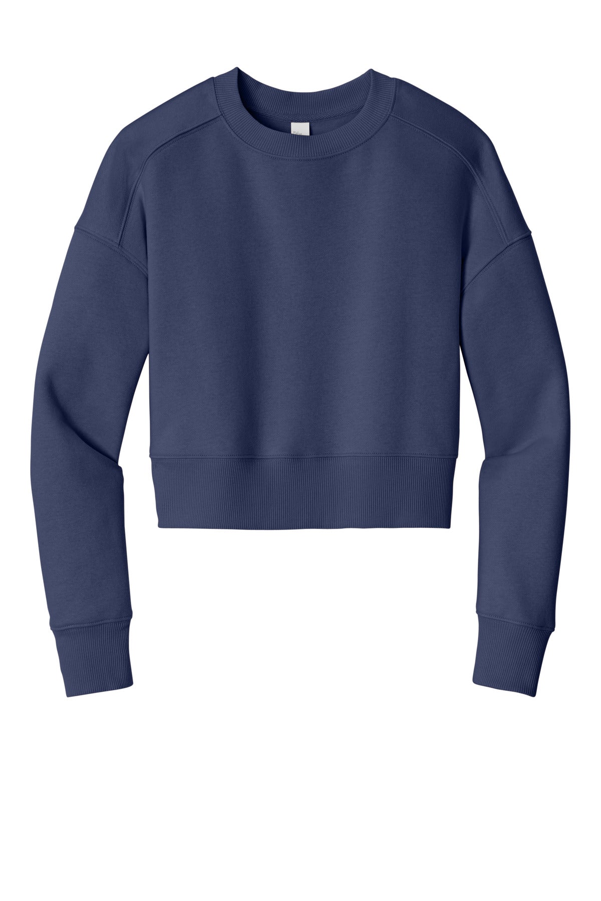 District Women's Perfect Weight Fleece Cropped Crew. DT1105 (Choose Your Design)
