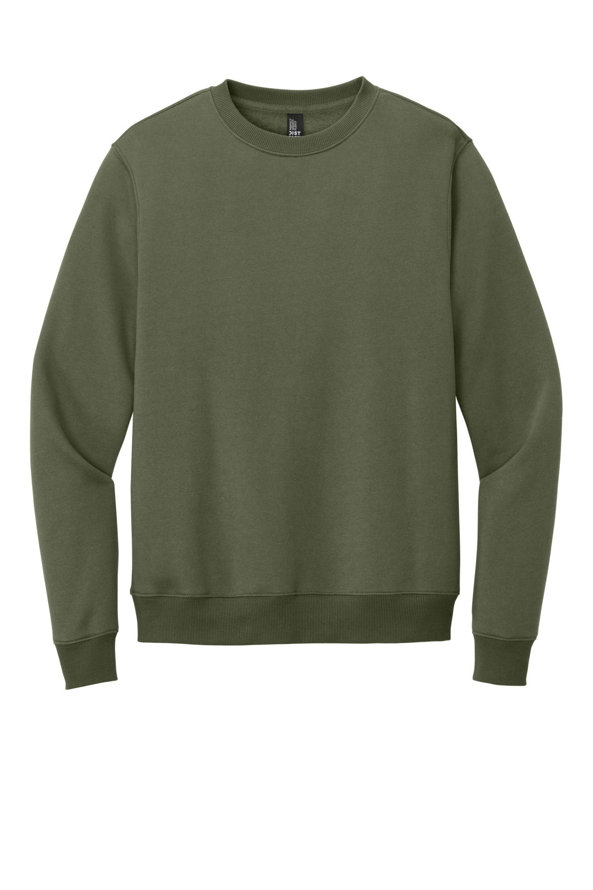 District Perfect Weight Fleece Crew. DT1106 (Choose Your Design)