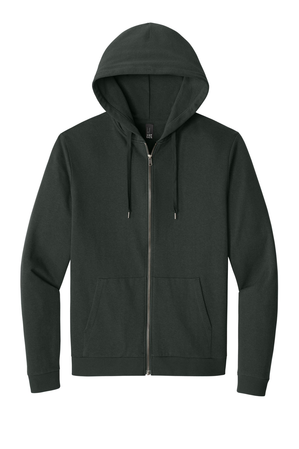 District Perfect Tri Fleece Full-Zip Hoodie. DT1302 (Choose Your Design)