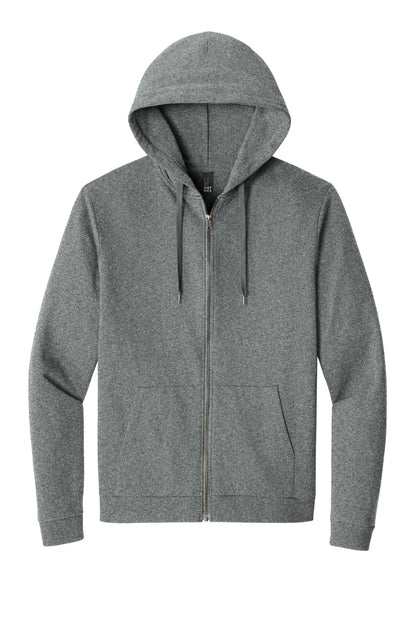 District Perfect Tri Fleece Full-Zip Hoodie. DT1302 (Choose Your Design)