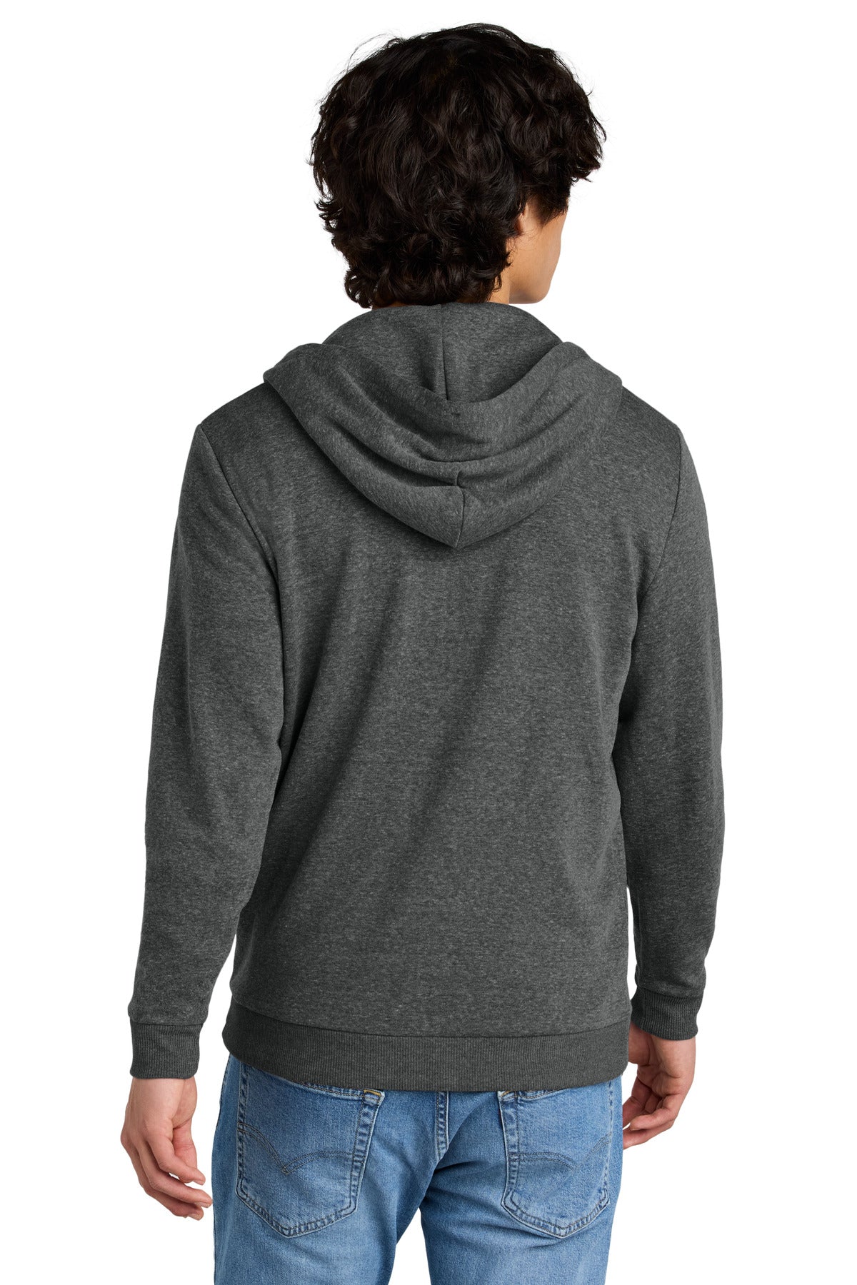 District Perfect Tri Fleece Full-Zip Hoodie. DT1302 (Choose Your Design)