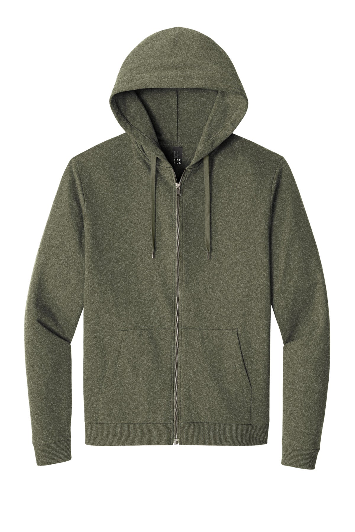 District Perfect Tri Fleece Full-Zip Hoodie. DT1302 (Choose Your Design)