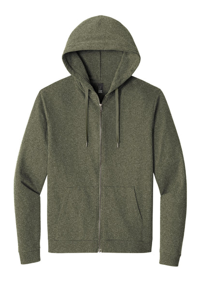 District Perfect Tri Fleece Full-Zip Hoodie. DT1302 (Choose Your Design)