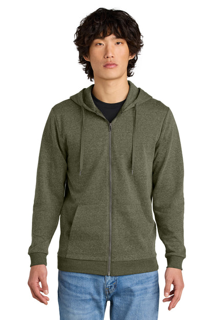 District Perfect Tri Fleece Full-Zip Hoodie. DT1302 (Choose Your Design)