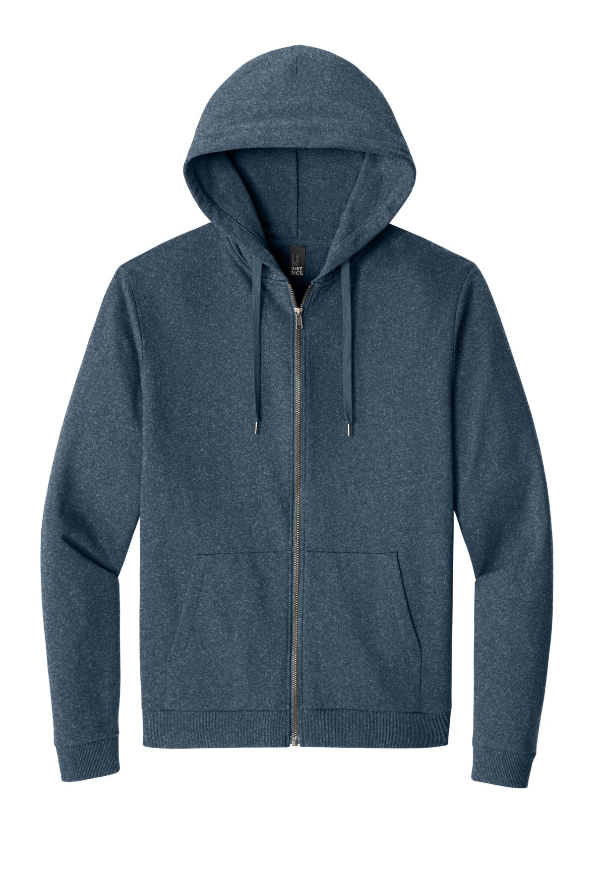 District Perfect Tri Fleece Full-Zip Hoodie. DT1302 (Choose Your Design)