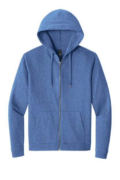 District Perfect Tri Fleece Full-Zip Hoodie. DT1302 (Choose Your Design)