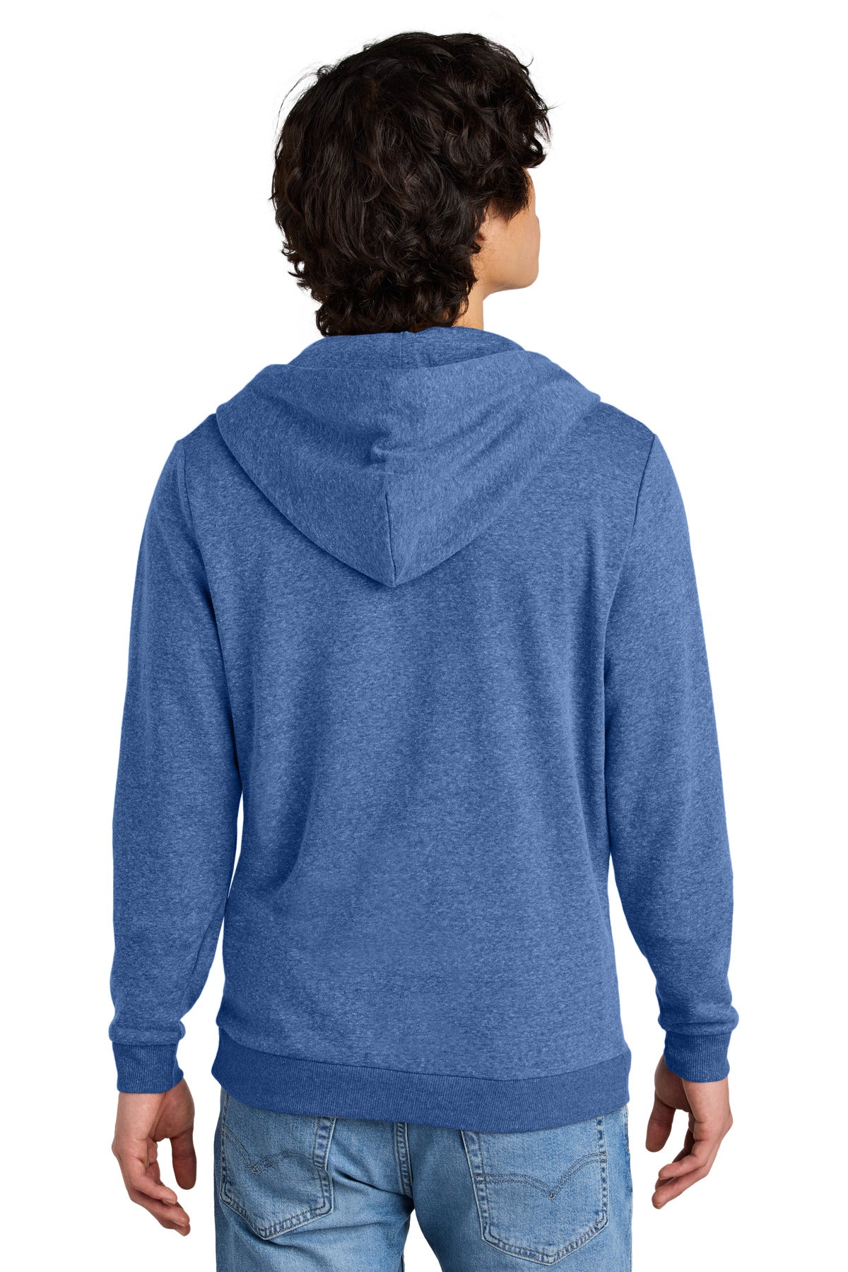 District Perfect Tri Fleece Full-Zip Hoodie. DT1302 (Choose Your Design)
