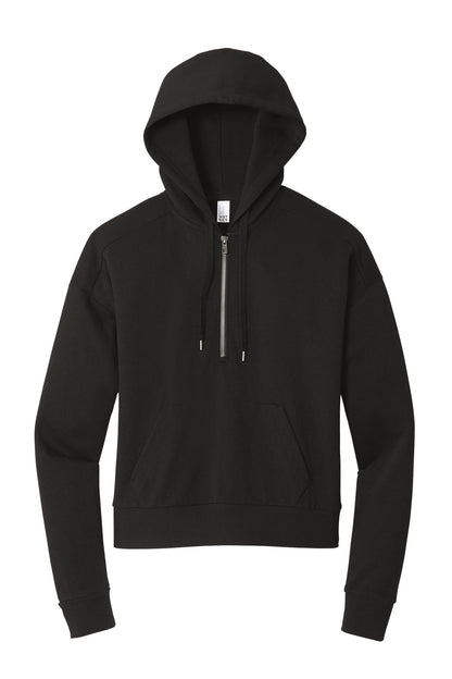 District Women's Perfect Tri Fleece 1/2-Zip Pullover. DT1311 (Choose Your Design)