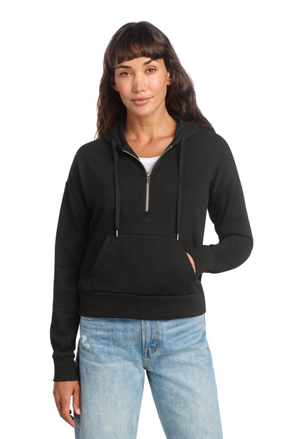 District Women's Perfect Tri Fleece 1/2-Zip Pullover. DT1311 (Choose Your Design)
