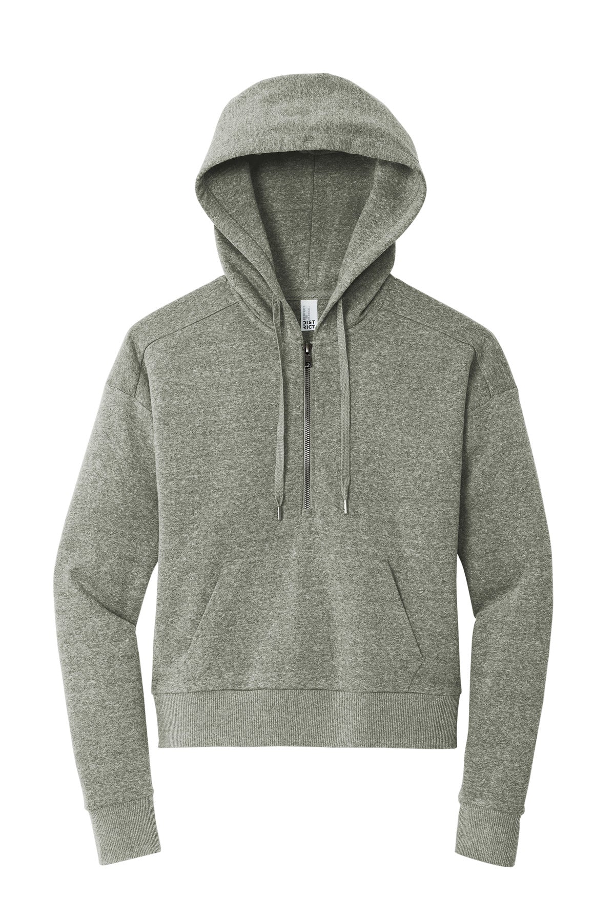 District Women's Perfect Tri Fleece 1/2-Zip Pullover. DT1311 (Choose Your Design)