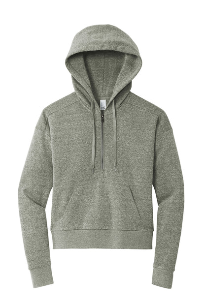 District Women's Perfect Tri Fleece 1/2-Zip Pullover. DT1311 (Choose Your Design)