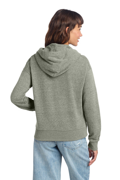 District Women's Perfect Tri Fleece 1/2-Zip Pullover. DT1311 (Choose Your Design)