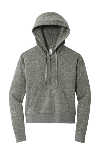 District Women's Perfect Tri Fleece 1/2-Zip Pullover. DT1311 (Choose Your Design)