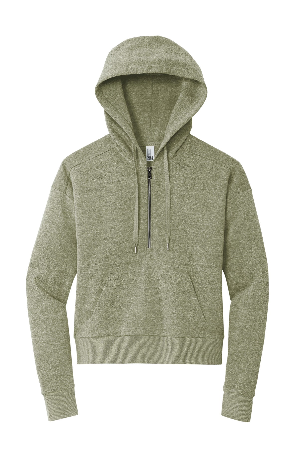 District Women's Perfect Tri Fleece 1/2-Zip Pullover. DT1311 (Choose Your Design)