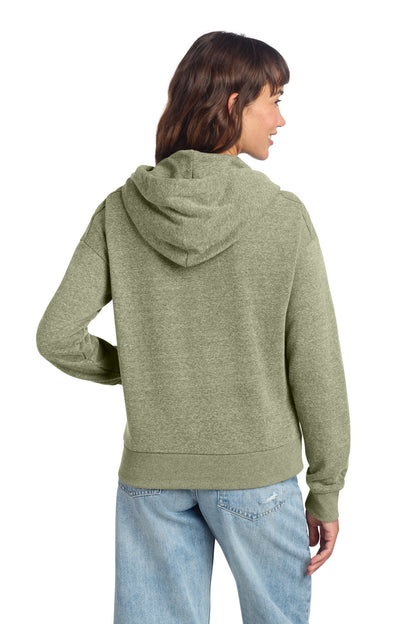 District Women's Perfect Tri Fleece 1/2-Zip Pullover. DT1311 (Choose Your Design)