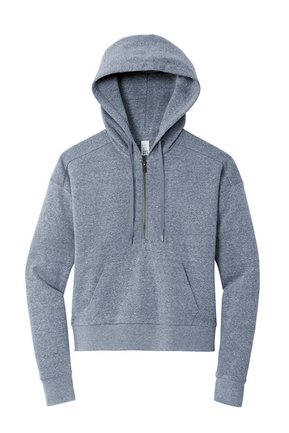 District Women's Perfect Tri Fleece 1/2-Zip Pullover. DT1311 (Choose Your Design)