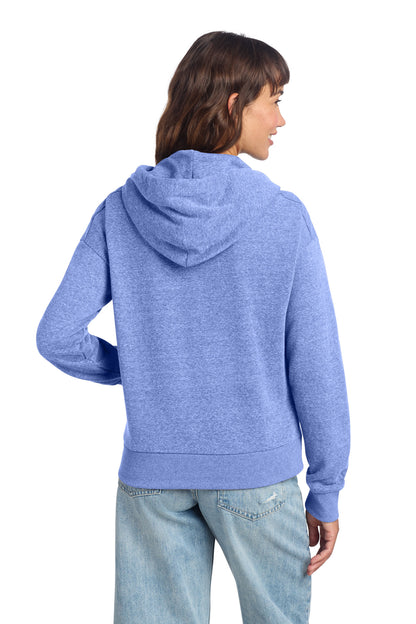 District Women's Perfect Tri Fleece 1/2-Zip Pullover. DT1311 (Choose Your Design)