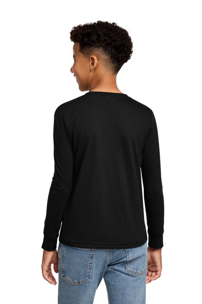 District Youth Perfect Tri Long Sleeve Tee. DT132Y (Choose Your Design)