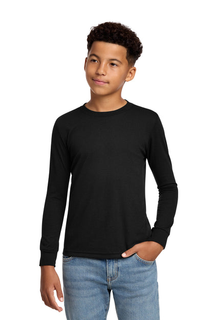 District Youth Perfect Tri Long Sleeve Tee. DT132Y (Choose Your Design)
