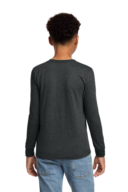 District Youth Perfect Tri Long Sleeve Tee. DT132Y (Choose Your Design)