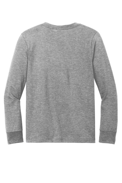 District Youth Perfect Tri Long Sleeve Tee. DT132Y (Choose Your Design)