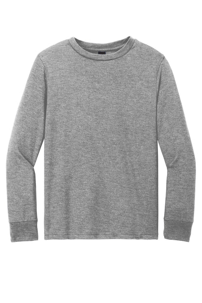 District Youth Perfect Tri Long Sleeve Tee. DT132Y (Choose Your Design)
