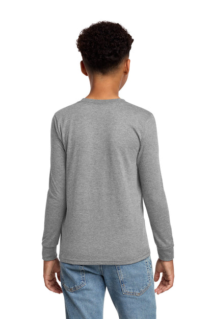 District Youth Perfect Tri Long Sleeve Tee. DT132Y (Choose Your Design)