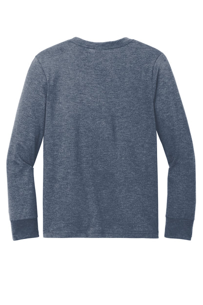District Youth Perfect Tri Long Sleeve Tee. DT132Y (Choose Your Design)