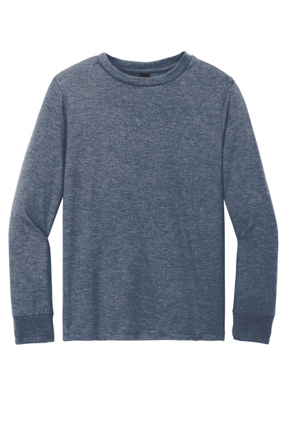 District Youth Perfect Tri Long Sleeve Tee. DT132Y (Choose Your Design)