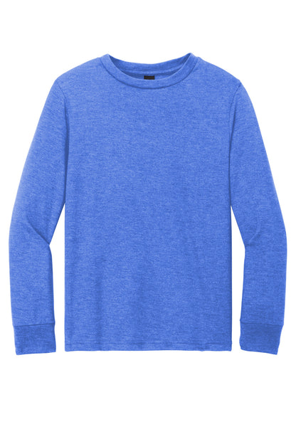 District Youth Perfect Tri Long Sleeve Tee. DT132Y (Choose Your Design)