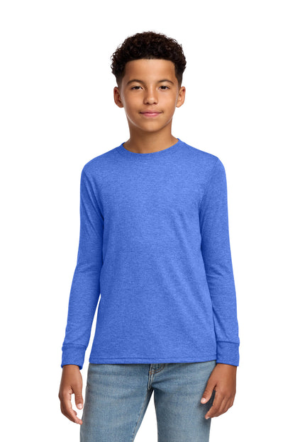 District Youth Perfect Tri Long Sleeve Tee. DT132Y (Choose Your Design)