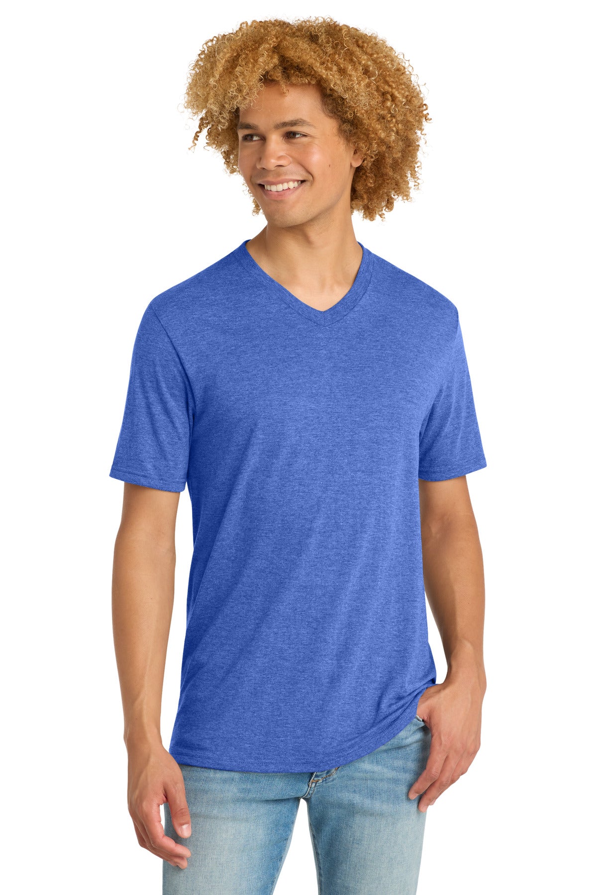 District Perfect Tri V-Neck Tee. DT1350 (Choose Your Design)