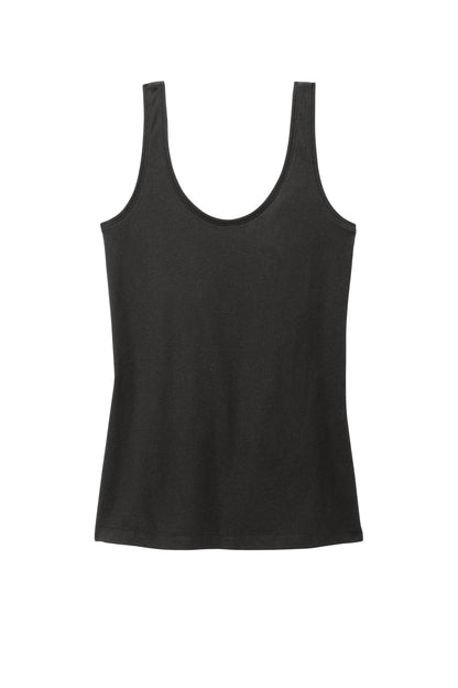 District Women's Perfect Blend CVC V-Neck Tank. DT154 (Choose Your Design)