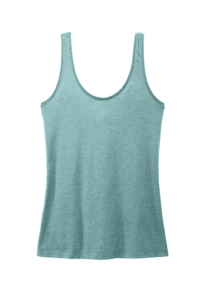 District Women's Perfect Blend CVC V-Neck Tank. DT154 (Choose Your Design)