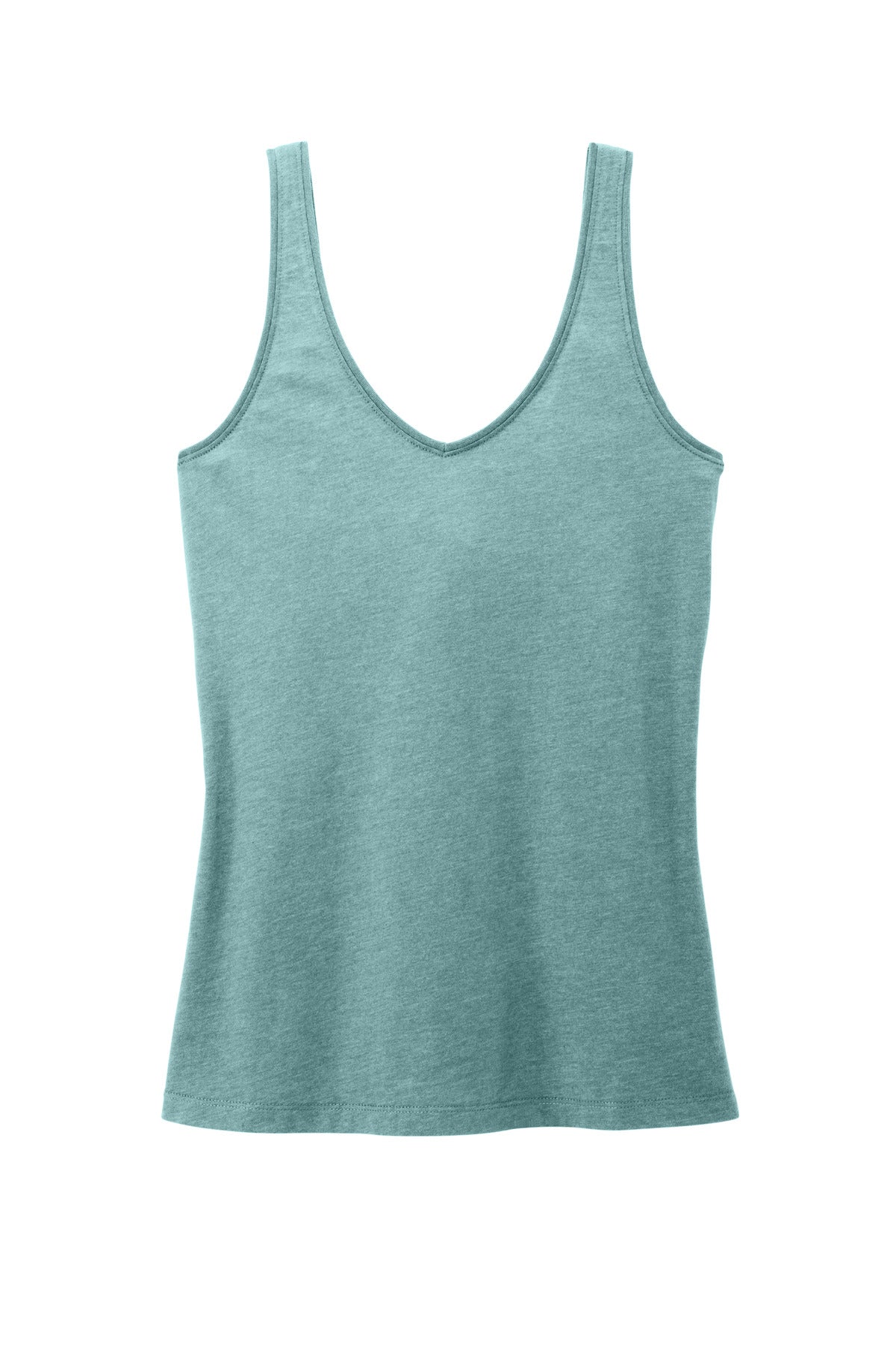 District Women's Perfect Blend CVC V-Neck Tank. DT154 (Choose Your Design)