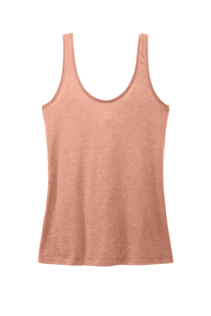 District Women's Perfect Blend CVC V-Neck Tank. DT154 (Choose Your Design)