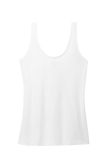 District Women's Perfect Blend CVC V-Neck Tank. DT154 (Choose Your Design)