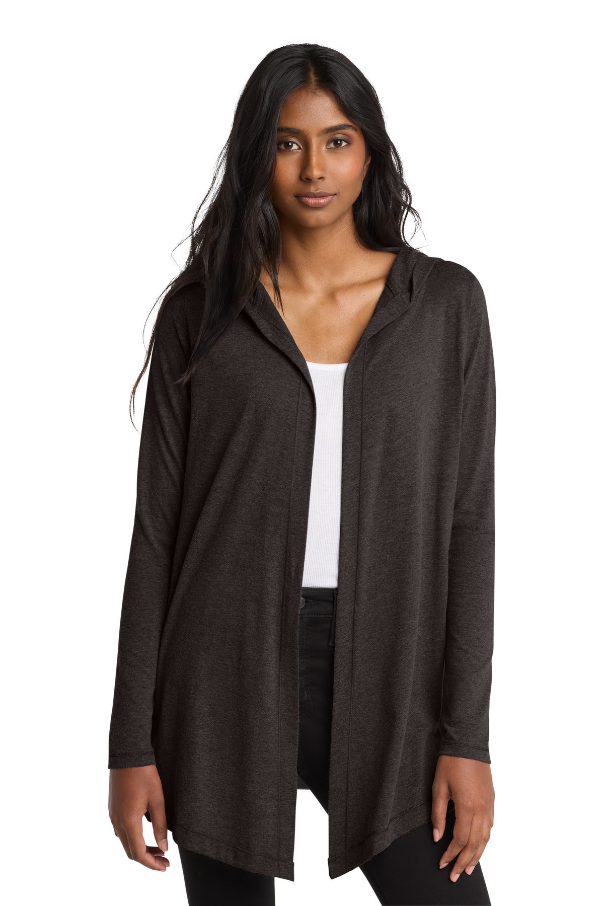 District Women's Perfect Tri Hooded Cardigan. DT156 (Choose Your Design)