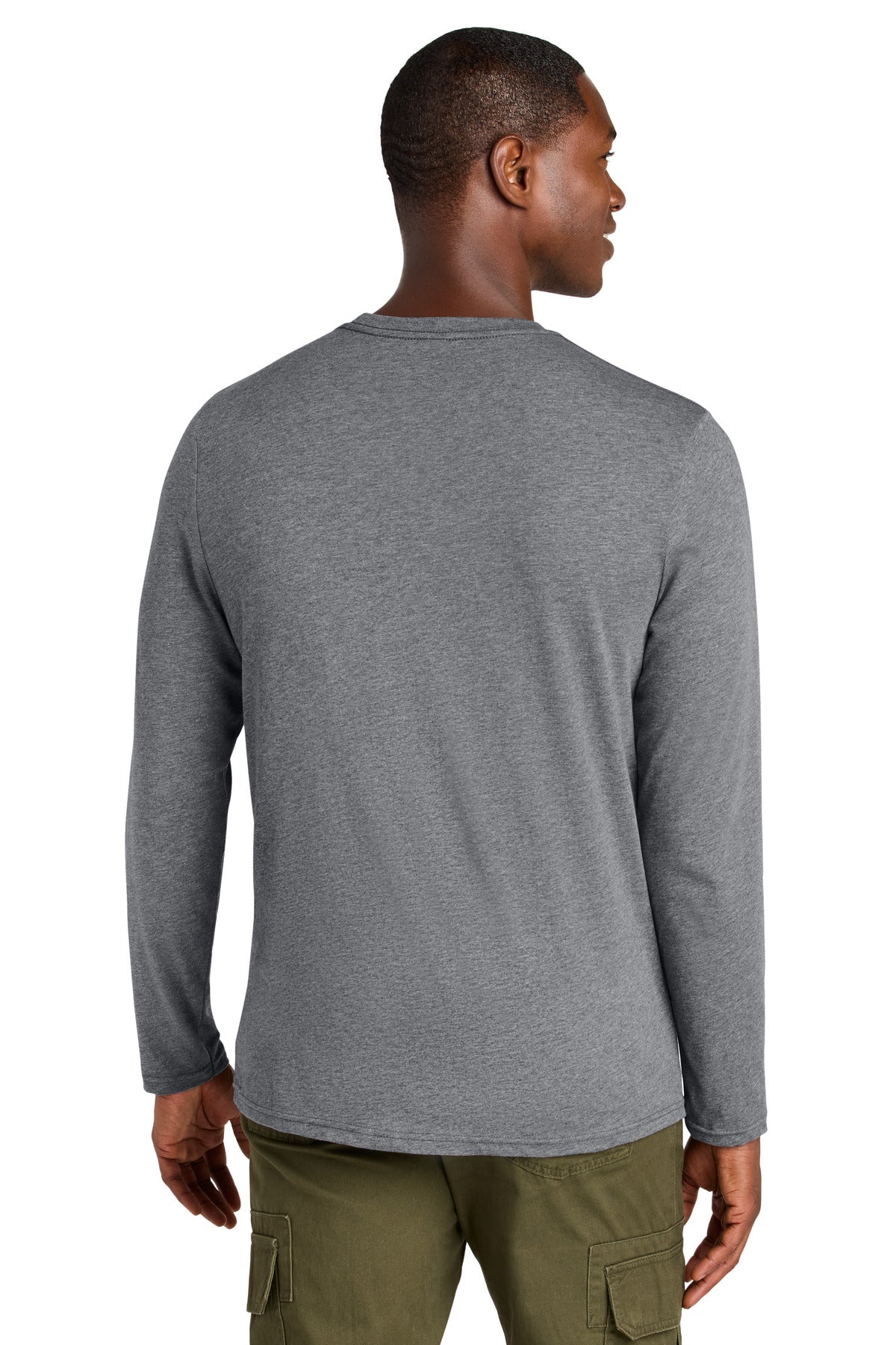 District Perfect Weight CVC Long Sleeve Tee. DT185 (Choose Your Design)