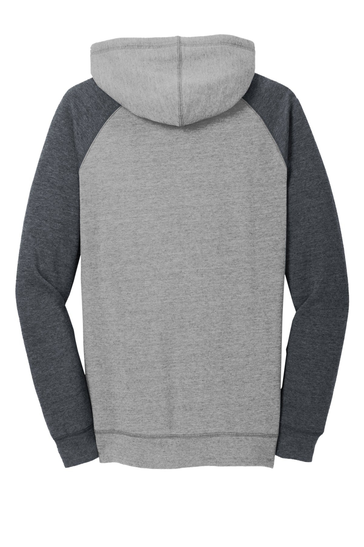 District Women's Lightweight Fleece Raglan Hoodie. DT296 (Choose Your Design)